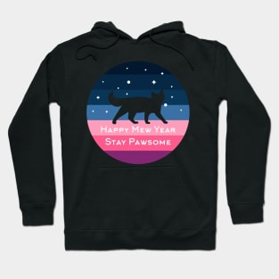 Happy Mew Year Stay Pawsome Hoodie